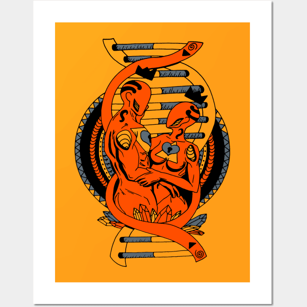 Orangrey In Our DNA Wall Art by kenallouis